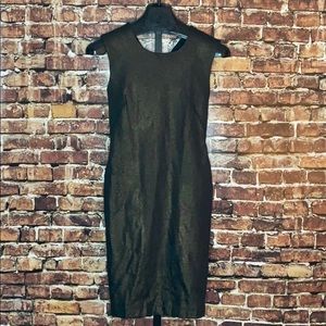 Anna Catherine- Black and gold short dress